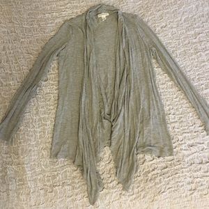 Forever 21 Gray Draped Cardigan